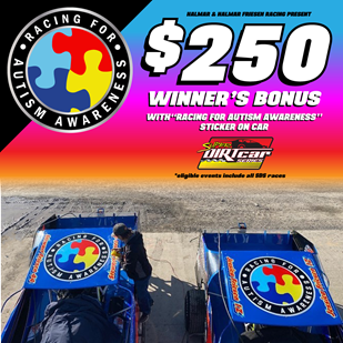 Racing for Autism Awareness Bonus Debuts at Bristol SDS Race