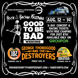 THREE CONSECUTIVE NIGHTS OF EXCITEMENT AUGUST 12-14 AT ORANGE COUNTY FAIR SPEEDWAY