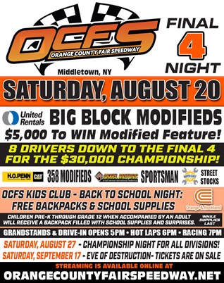 August 20th - Big Block Final Four